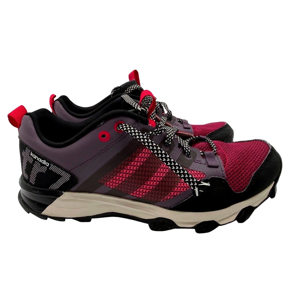 Adidas Kanadia 7 TR Trail Running Shoes Womens Size 8 Pink Purple AQ4813